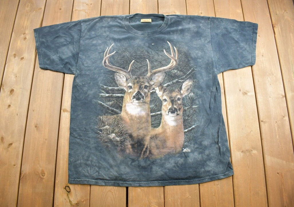 Vintage Y2K Majestic Deer Graphic T-Shirt