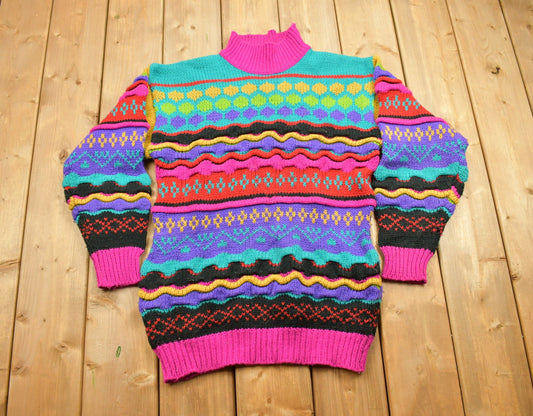 Vintage 1990s Coogi Style 100% Acrylic Knit Sweater