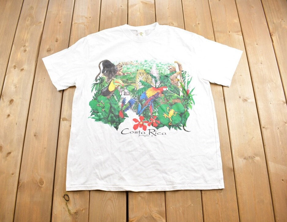 Vintage 1990s Costa Rica Jungle Souvenir T Shirt