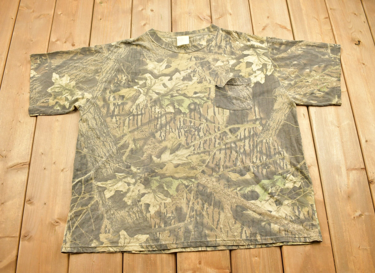 Vintage 1990s Mossy Oak Break Up Camo T-Shirt