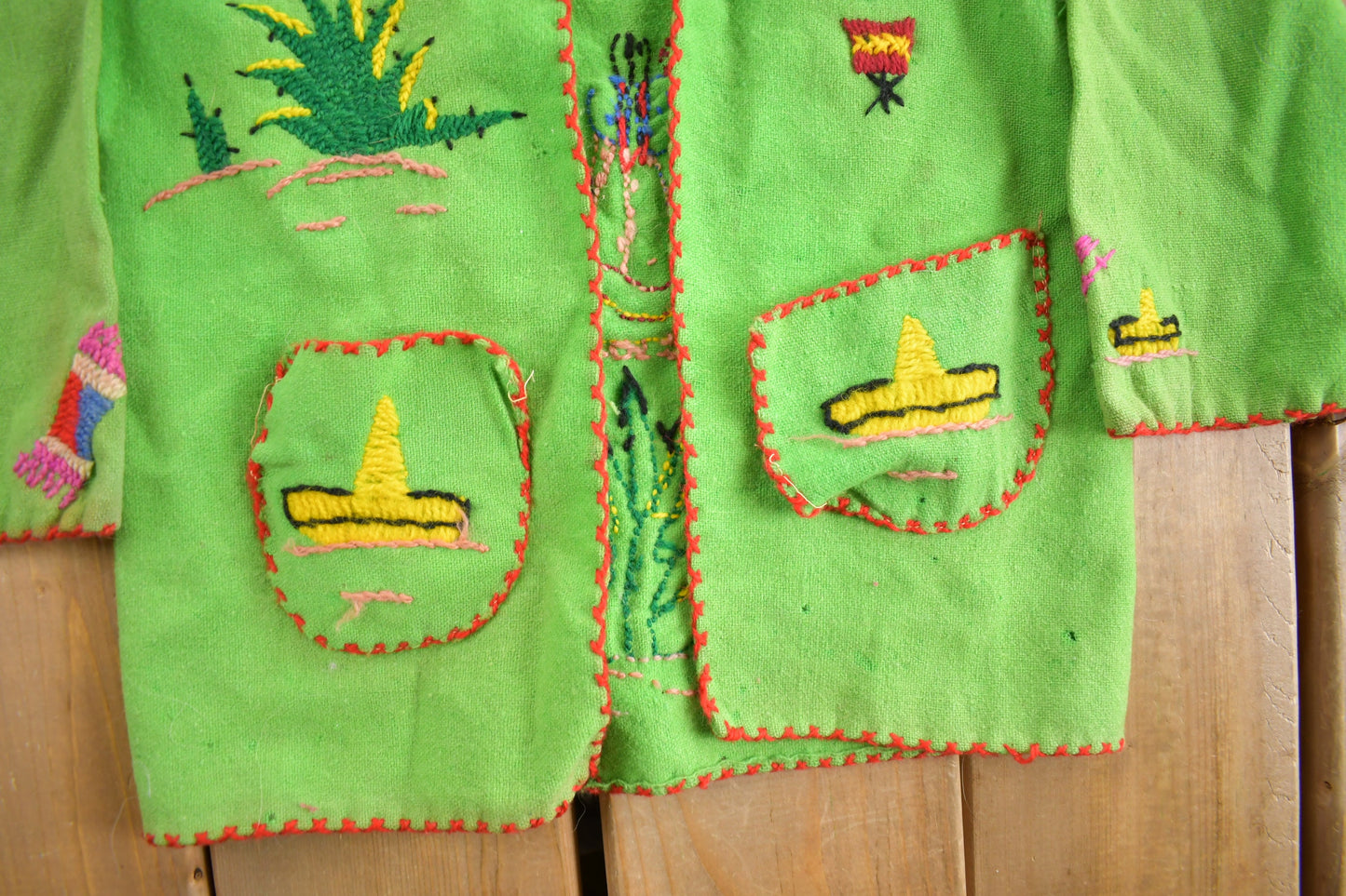 Vintage 1950s Mexican Embroidered Souvenir Jacket