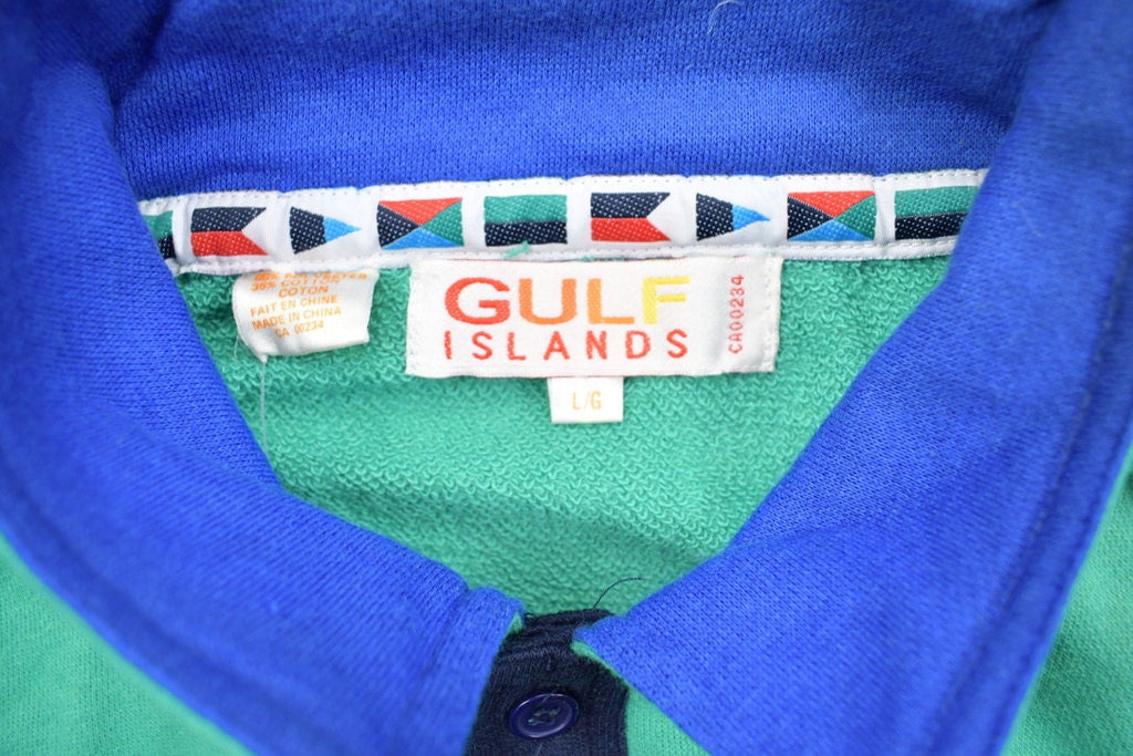 Vintage 1990s 'Gulf Islands' Button Up Sweater