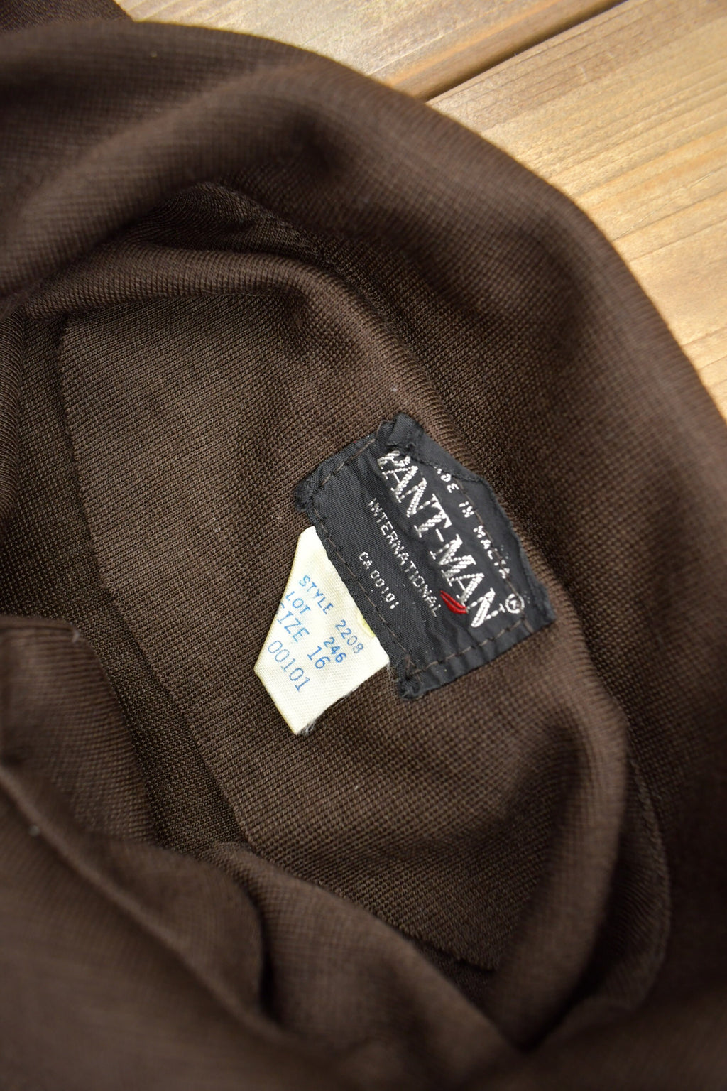 Vintage 1970s Brown Button Up Shirt