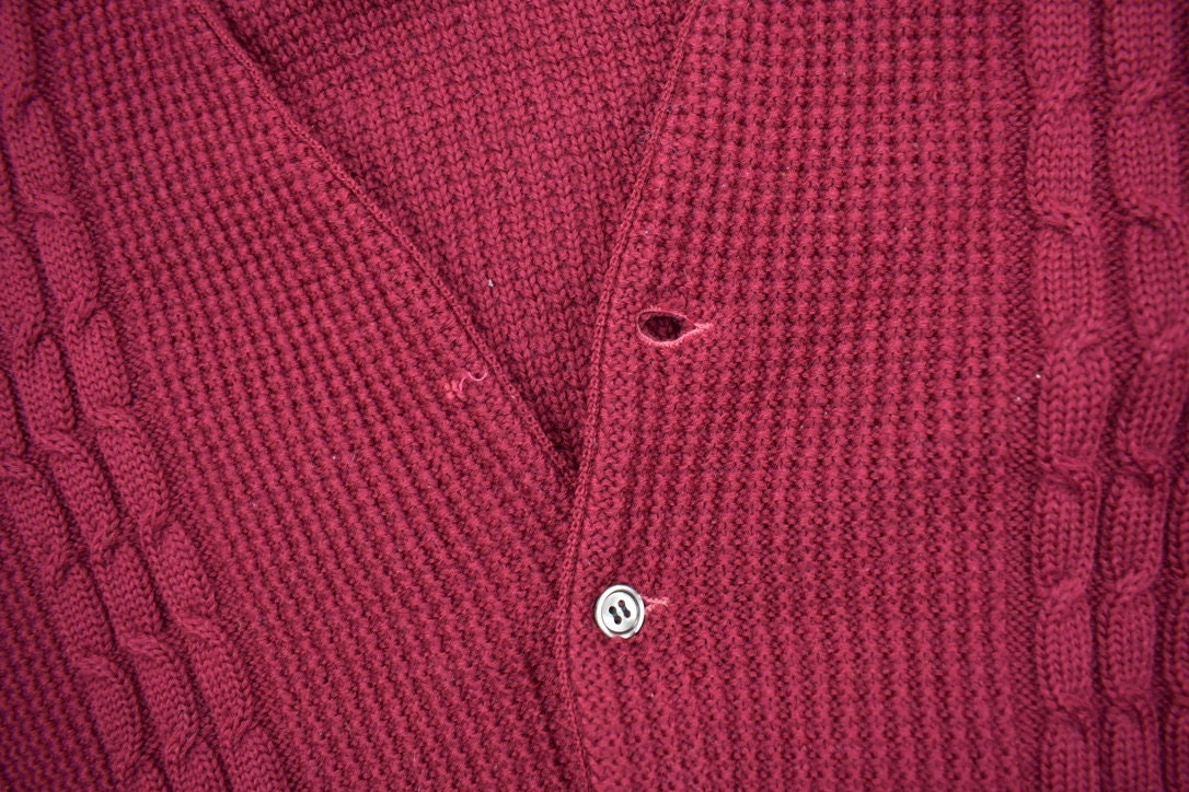 Vintage 1960s The Loft Wool Knit Cardigan Sweater