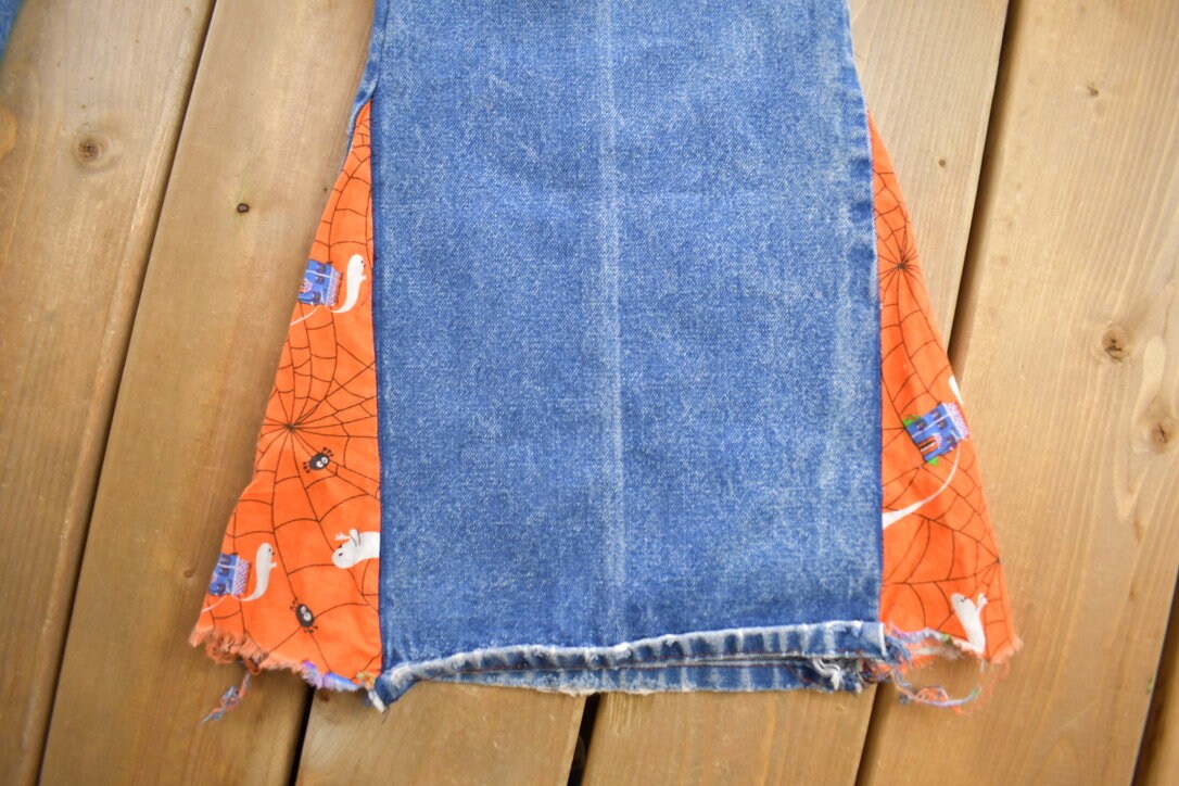 Vintage 1970s Halloween Bellbottom Jeans Size 30x32