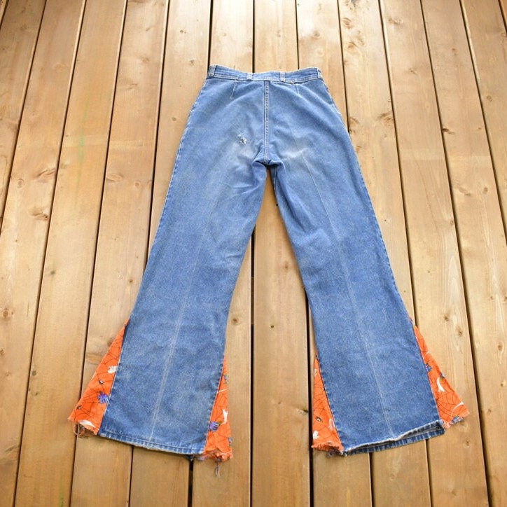 Vintage 1970s Halloween Bellbottom Jeans Size 30x32