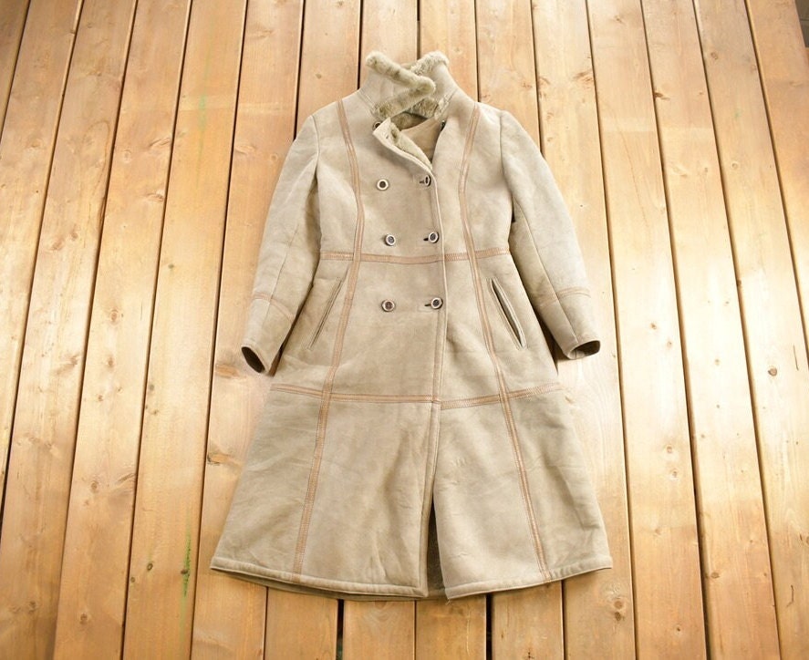 Vintage 1970's Montreal Leather Garment Fur Coat