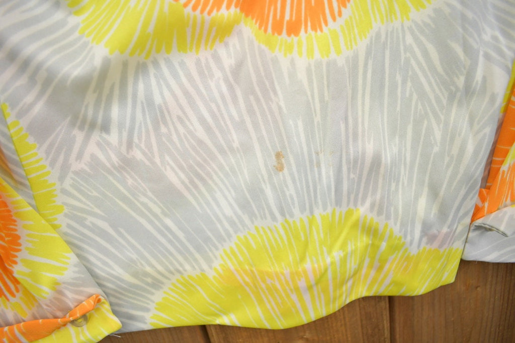 Vintage 1970s All Over Print Psychedelic Style Button-Up Shirt