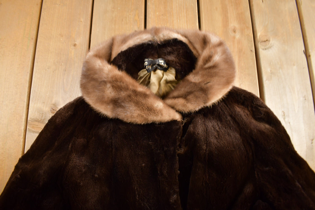 Vintage 1960s Beaver Fur Coat