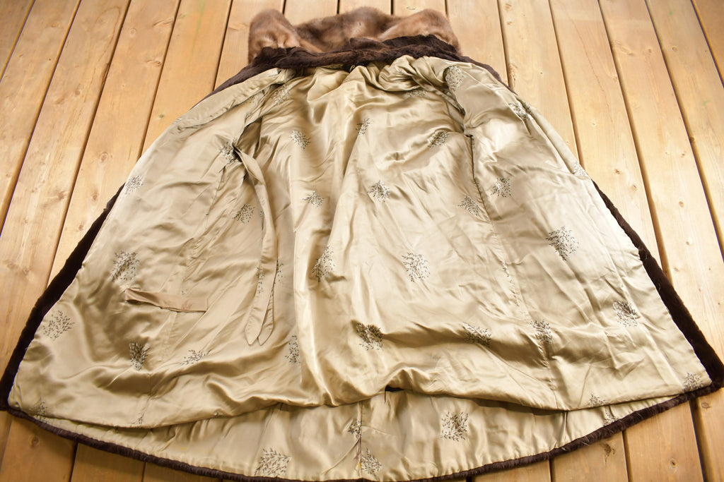 Vintage 1960s Beaver Fur Coat