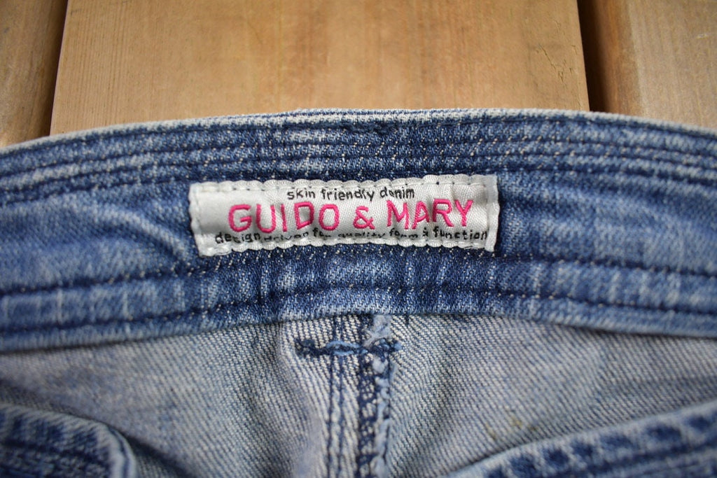 Vintage 1990s 'Guido & Mary' Belle Bottom Jeans Size 33x33