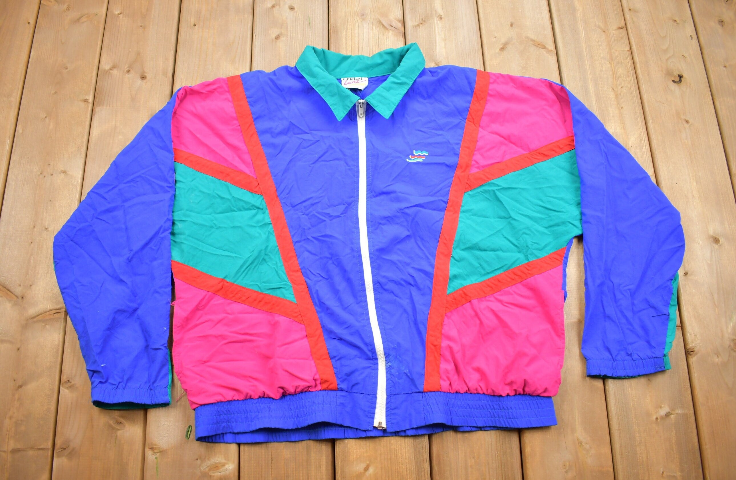Vintage 1980s Cricket Lane Windbreaker Jacket