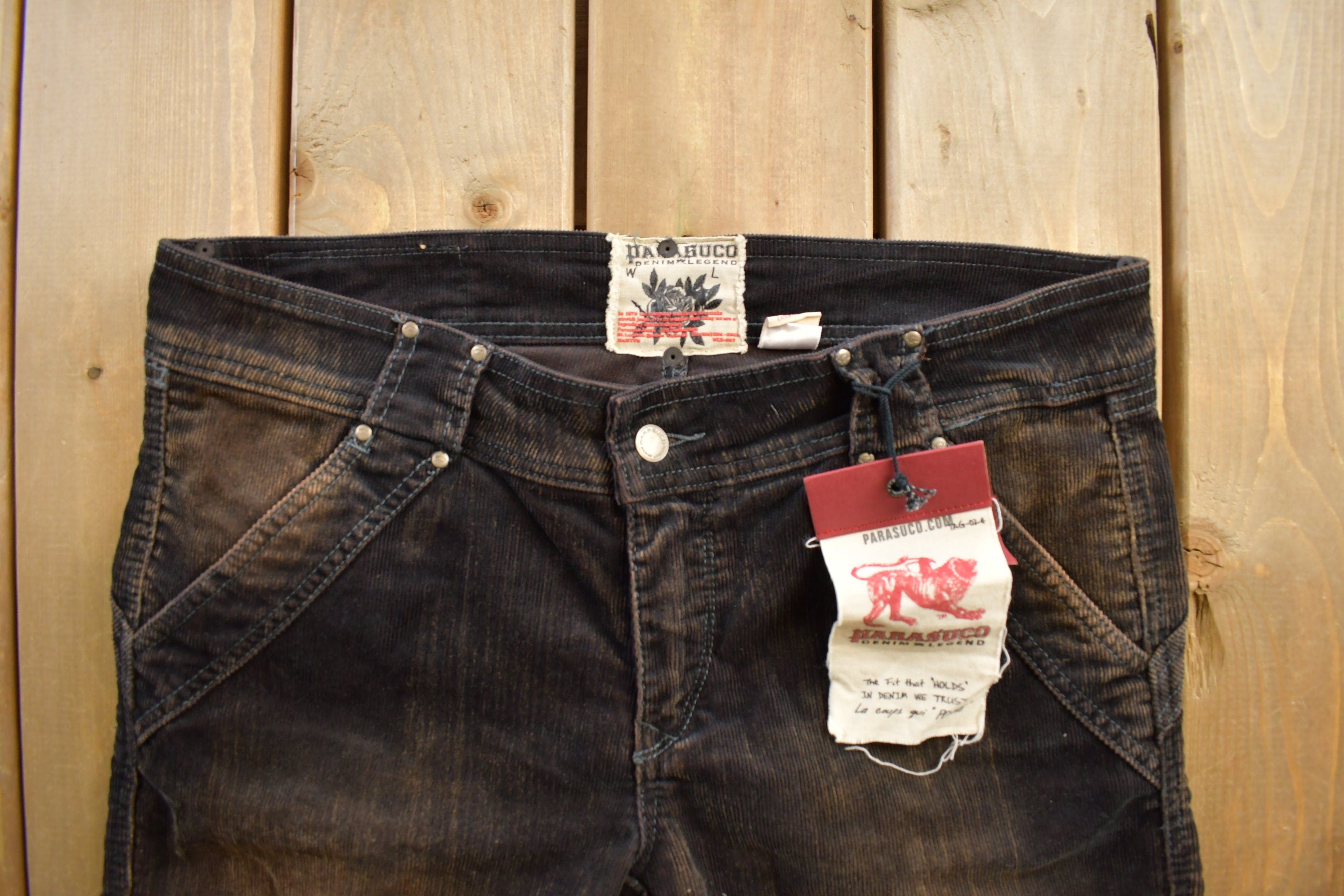 Vintage 1990s 'Parasuco' Bootcut Jeans Size 36x33