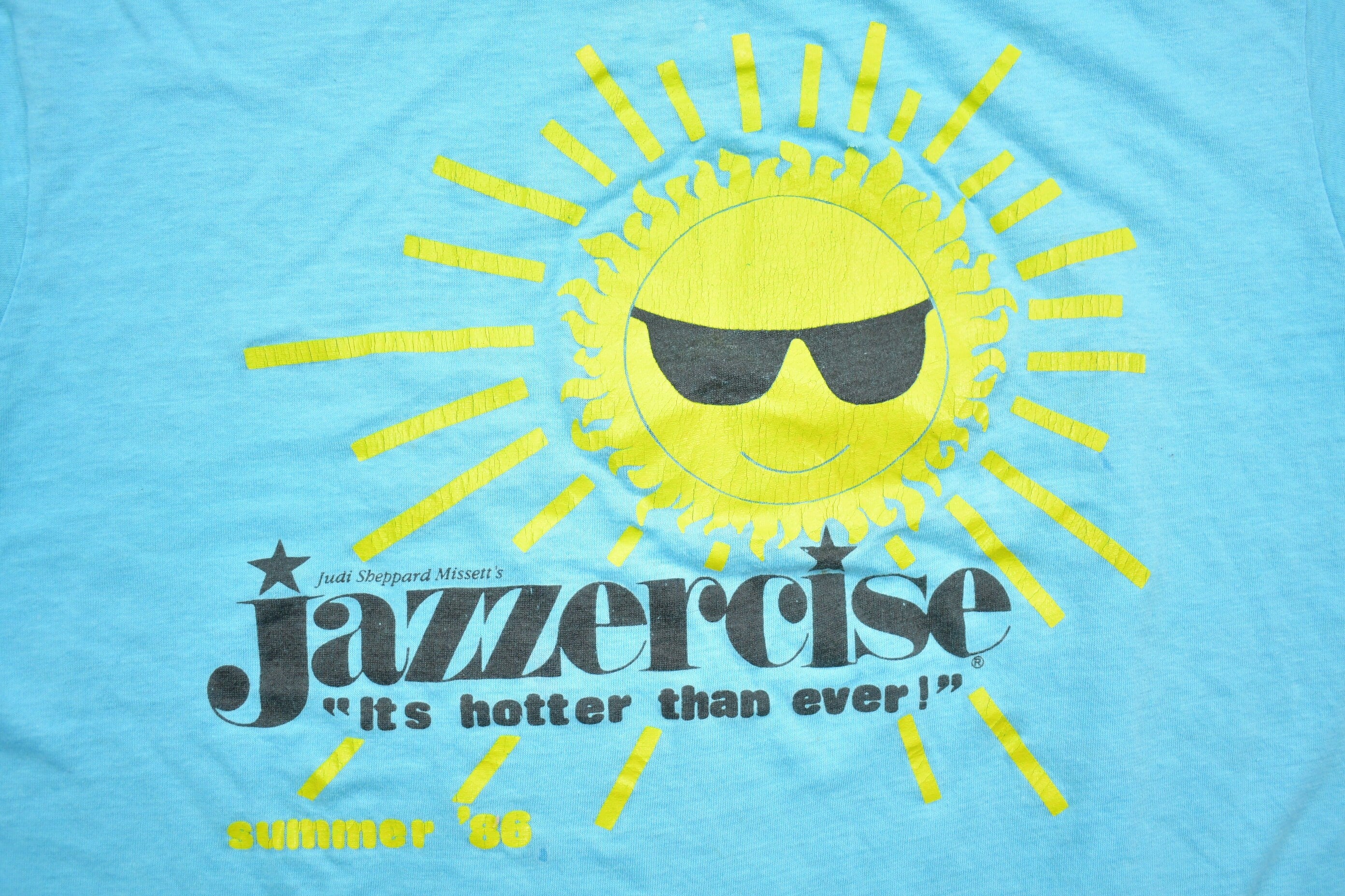 Vintage 1980's Jazzercise Summer 1986 T Shirt