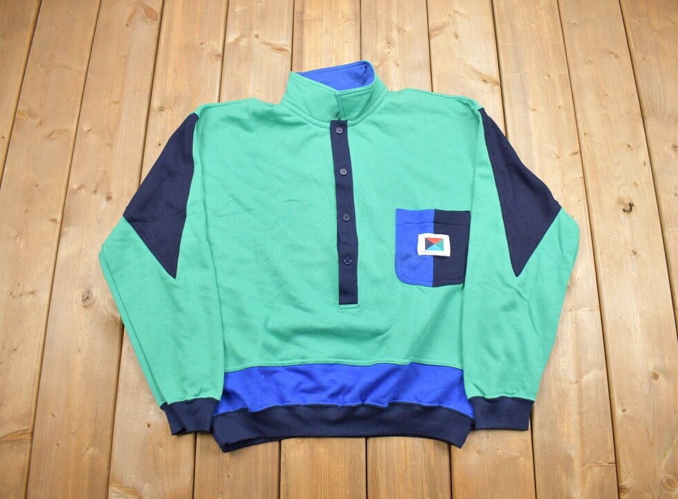 Vintage 1990s 'Gulf Islands' Button Up Sweater