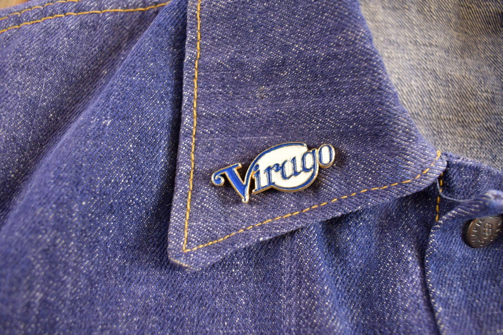 Vintage 1970s Denim Biker Vest With Original Vintage Patches