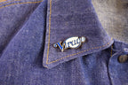 Vintage 1970s Denim Biker Vest With Original Vintage Patches