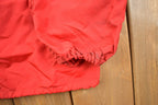 Vintage 1950s Russell Southern CO Red Snap Button Windbreaker Jacket