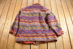 Vintage 1990s Kathryn Deene Blanket Style Hoop Jacket Jacket