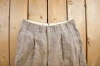 Vintage 1960's Grey Wool Trousers Size 32x29