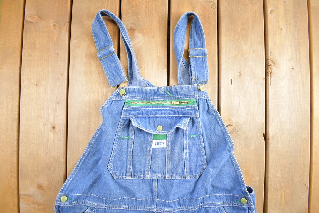 Vintage 1990s Liberty Denim Jean Overalls Size 46x30