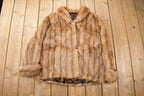 Vintage 1970s Brown Mink Fur Coat