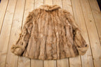 Vintage 1970s Brown Mink Fur Coat