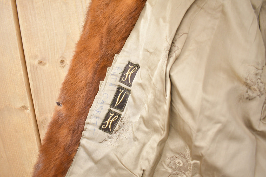 Vintage 1970s Brown Mink Fur Coat
