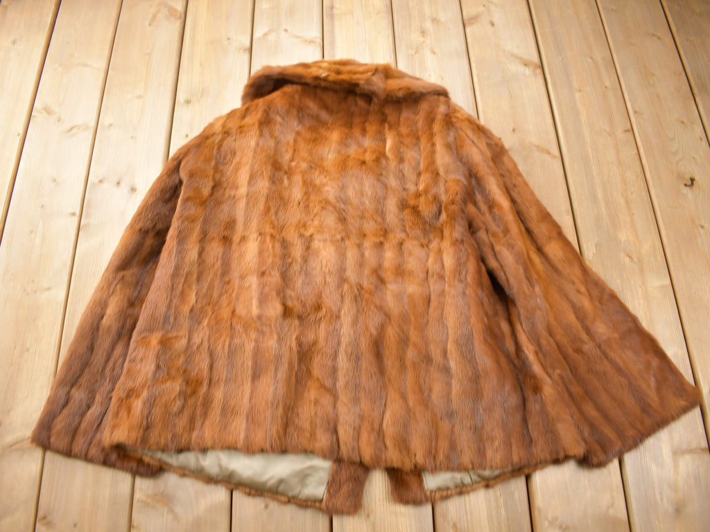 Vintage 1970s Brown Mink Fur Coat