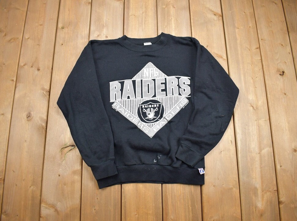 Vintage 1990s Logo 7 NFL Raiders Crewneck