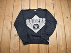 Vintage 1990s Logo 7 NFL Raiders Crewneck