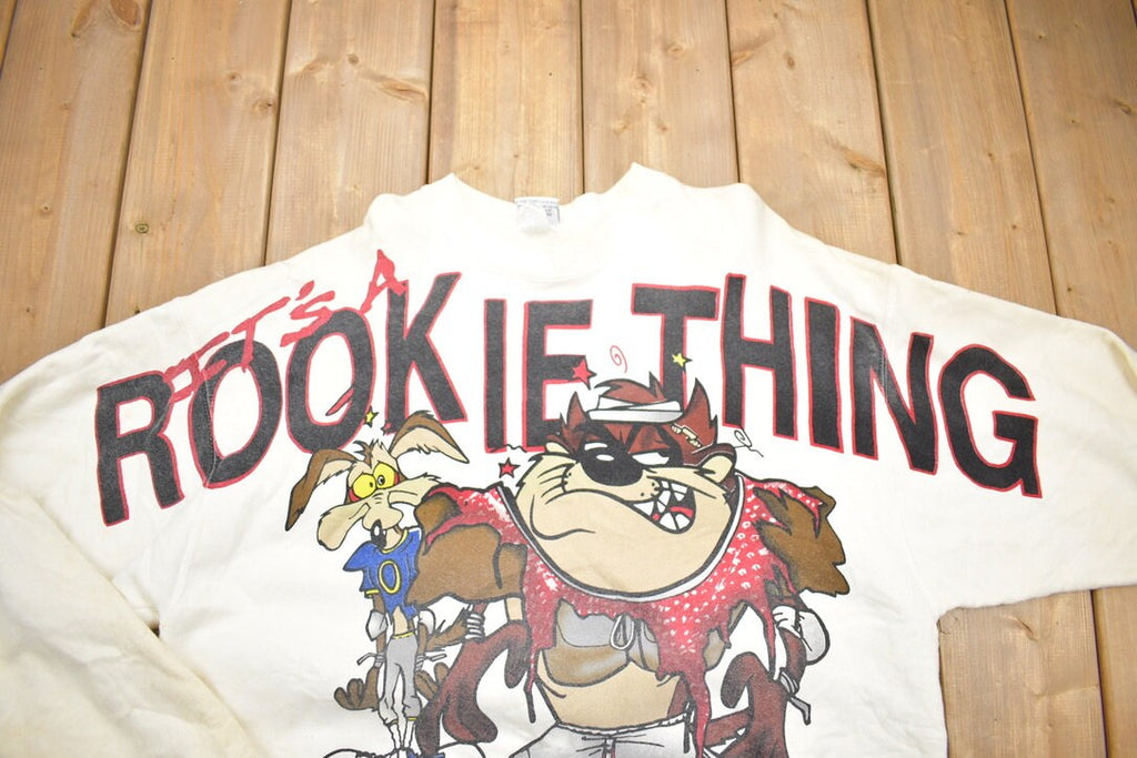 Vintage 1990s Looney Tunes Its A Rookie Thing Crewneck