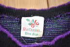 Vintage 1990s Nutcracker Floral Knitted Sweater