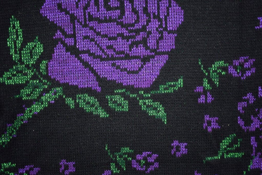 Vintage 1990s Nutcracker Floral Knitted Sweater