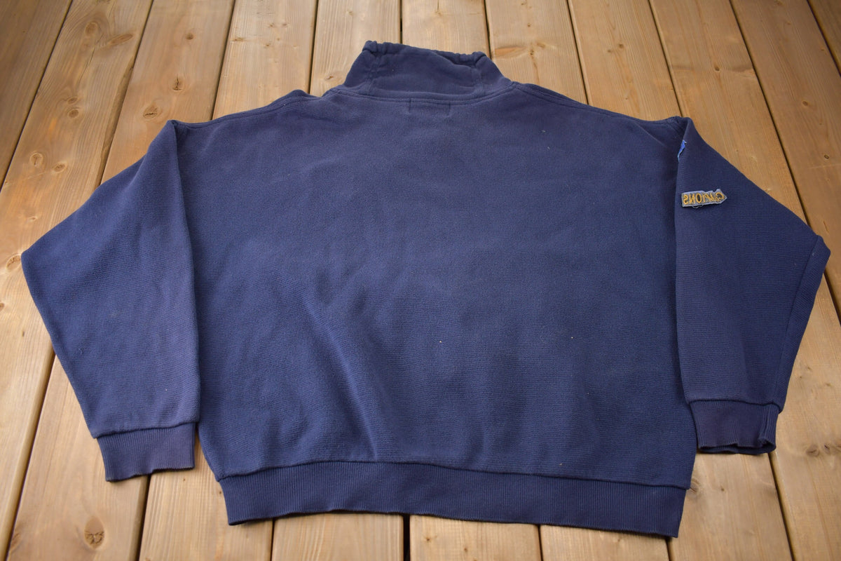 Vintage 1992 Toronto Blue Jays Champions MLB Graphic Quarter Zip Sweatshirt