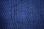 Vintage 1990s 3D Blue Cable Knit Crewneck Sweater