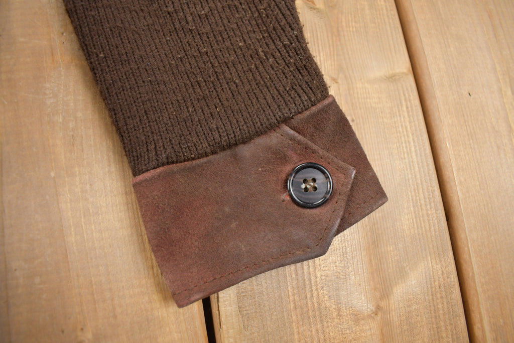 Vintage 1970's High fashion Suede Knit Coat