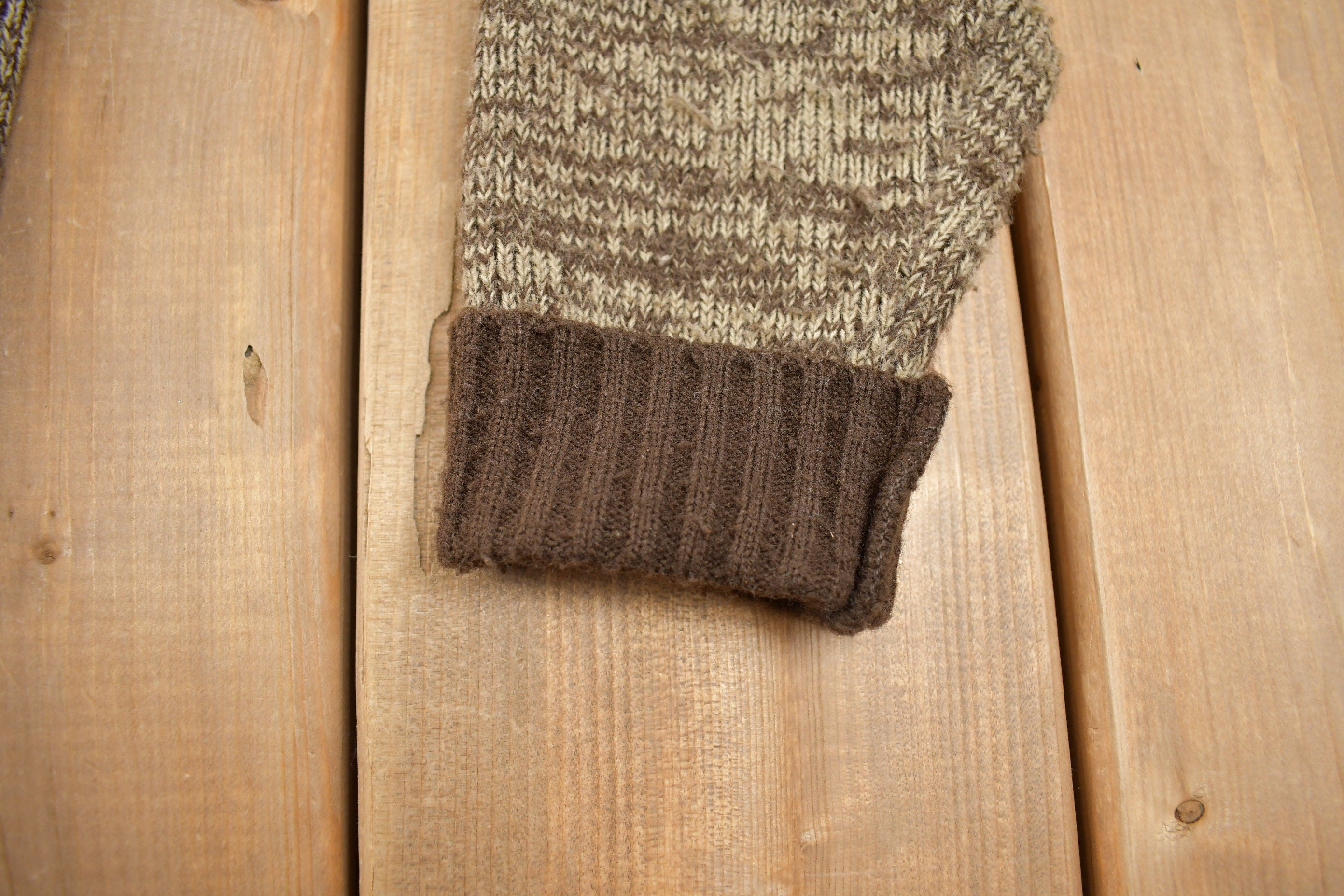 Vintage 1970s Cowboy Suede Cardigan Sweater