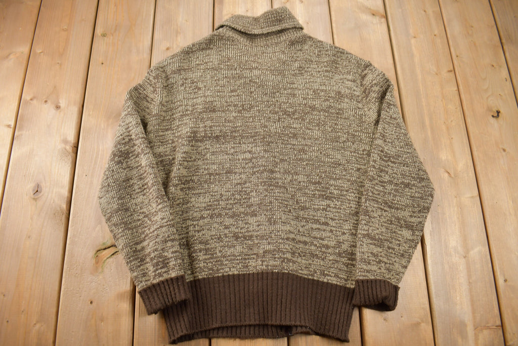 Vintage 1970s Cowboy Suede Cardigan Sweater