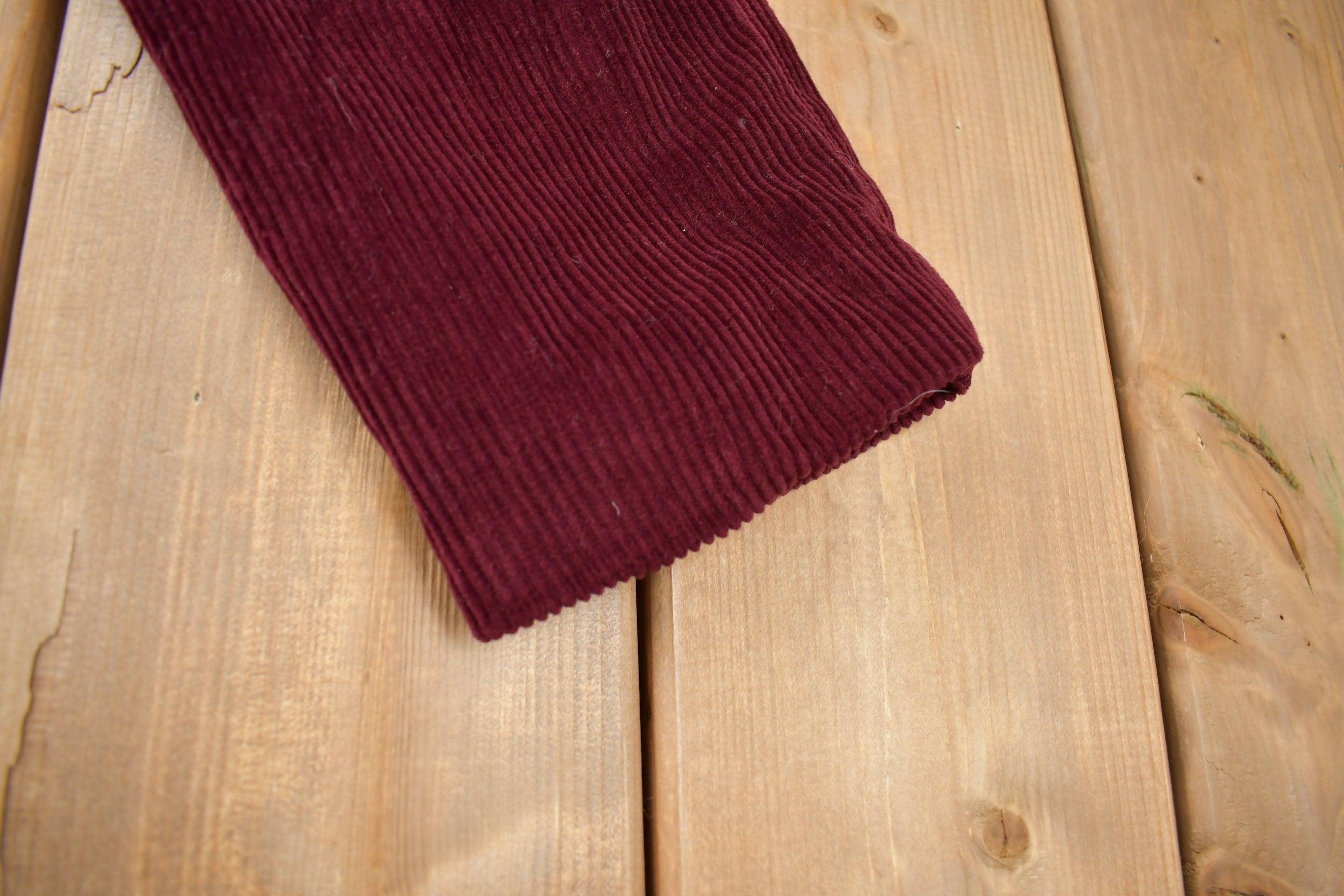 Vintage 1970s Burgundy Corduroy Blazer