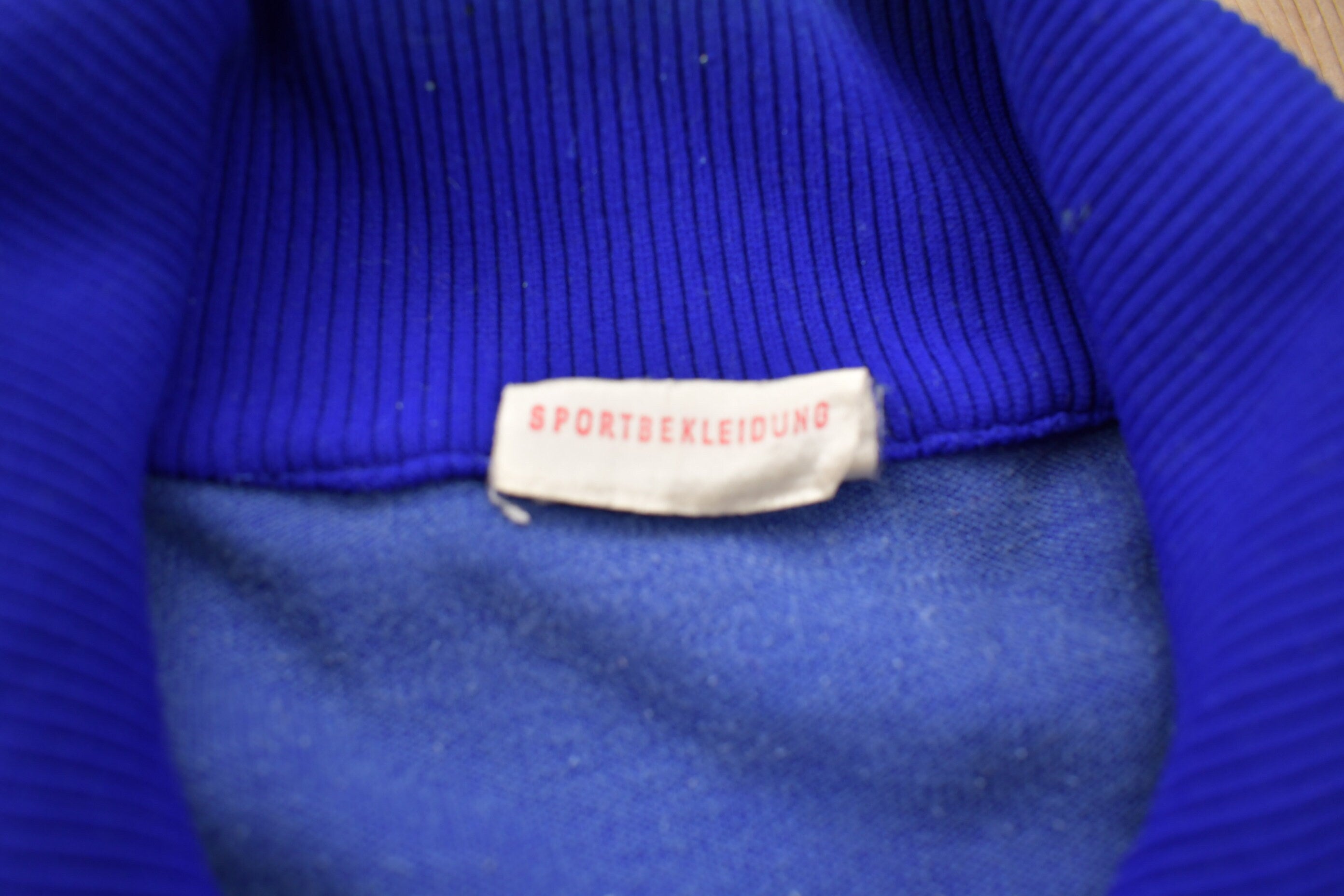 Vintage 1970s Blue Orange Full Zip Sweatshirt