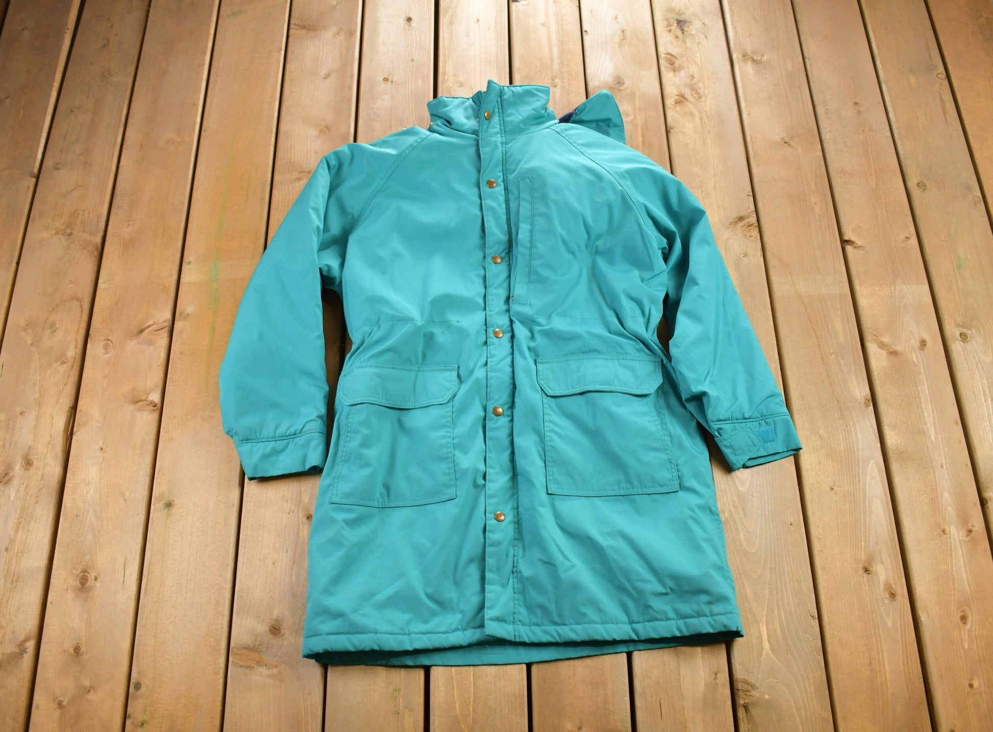 Vintage 1980s Woolrich Puffer Plaid Ski Jacket