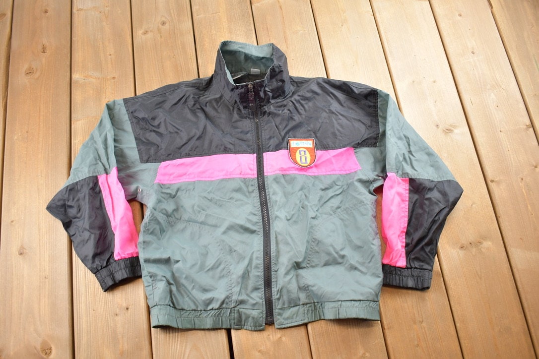 Vintage 1990s Ocean Pacific Color Block Zip Up Windbreaker