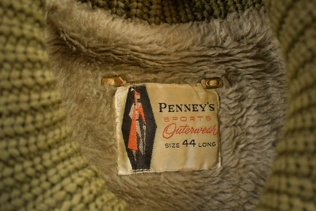 Vintage 1960s Pennys Sports Outerwear Corduroy Jacket