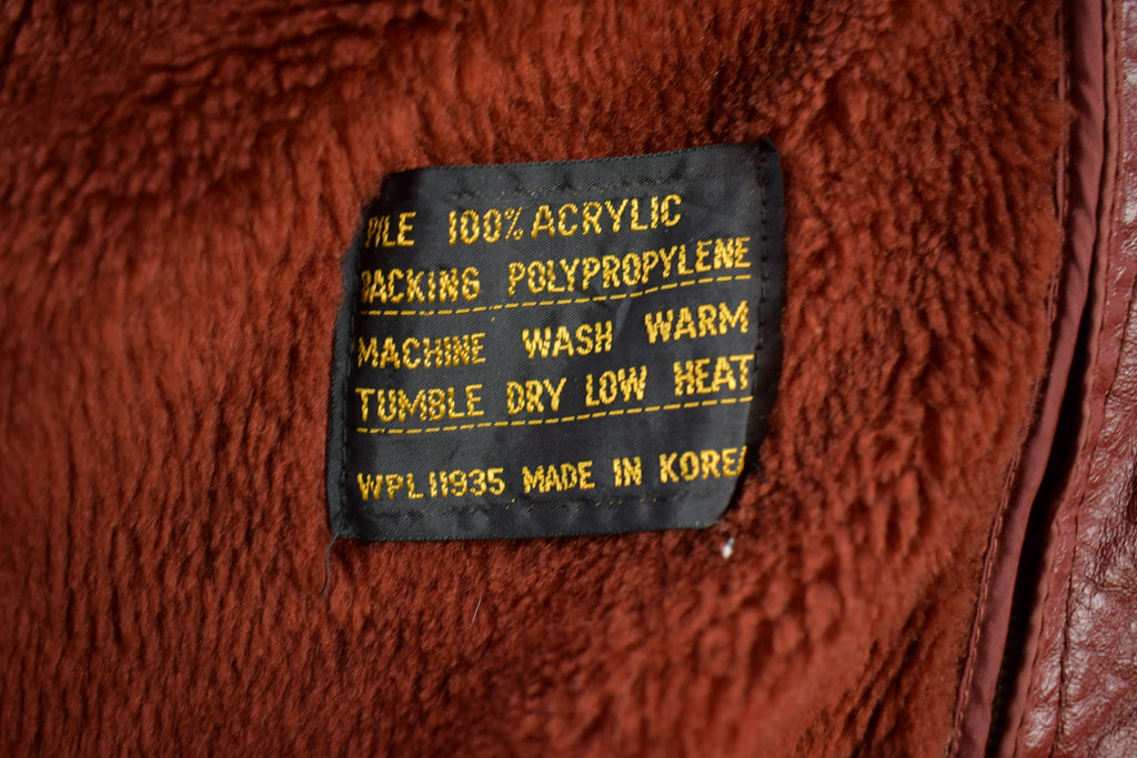 Vintage 1970s Genuine Leather Trench Coat