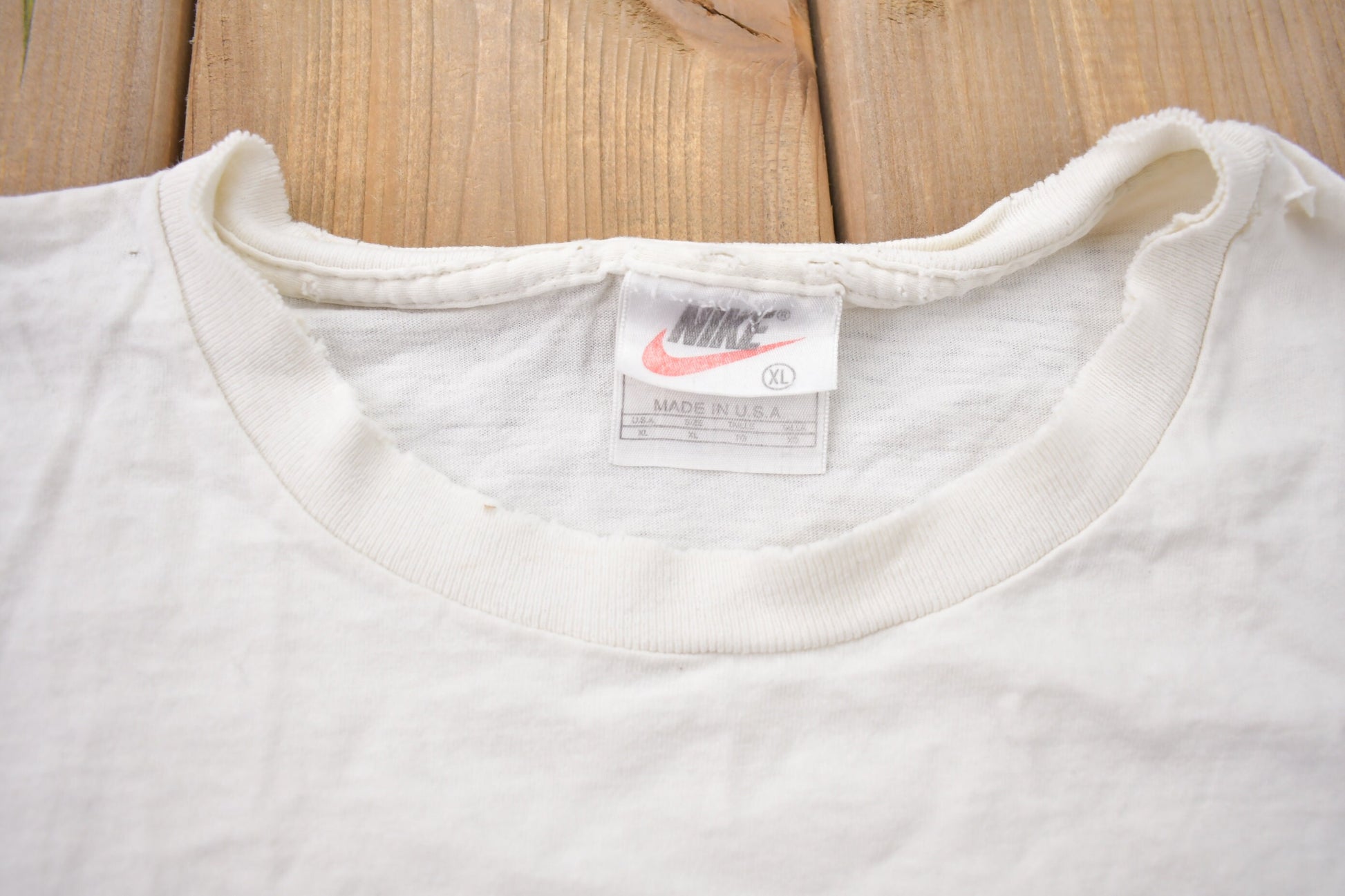 Vintage 1990s Nike Football Big Swoosh Graphic T-Shirt