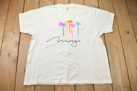 Vintage 1990s Mirage Las Vegas Souvenir T Shirt / Streetwear / Made In USA / Vacation Tee / Travel T Shirt