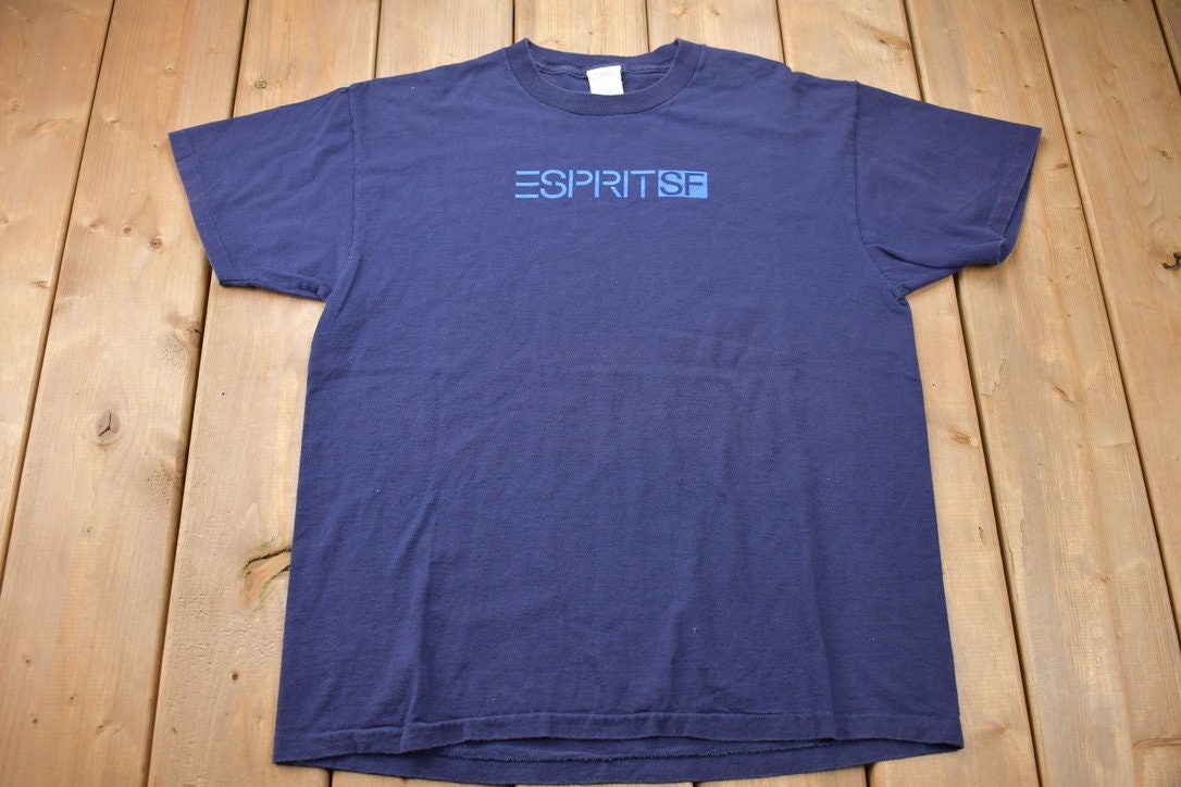 Vintage 1990s ESpirit Logo Vintage Graphic T Shirt / Vintage T Shirt / Rare Vintage / Streetwear / Single Stitch / Made In USA