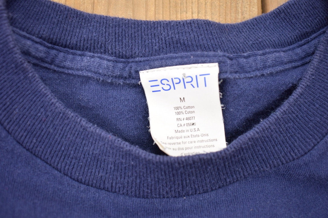 Vintage 1990s ESpirit Logo Vintage Graphic T Shirt / Vintage T Shirt / Rare Vintage / Streetwear / Single Stitch / Made In USA