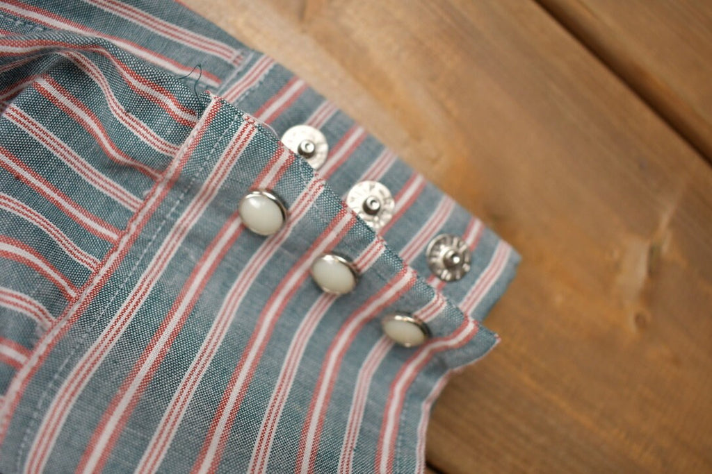 Vintage 1970s Ely Plains Embroidered Western Cowboy Style Button Up Shirt